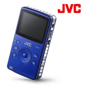 JVC Picsio GC-FM1 HD Pocket Camcorder - Blue