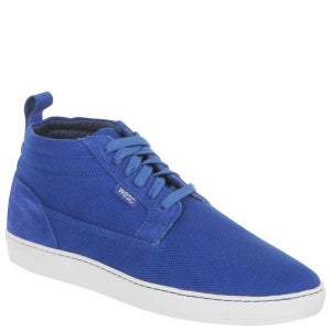 WESC Men's Hagelin Mid Top Trainer - Royal Blue