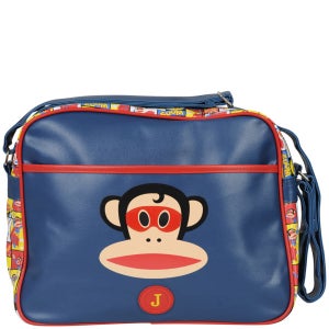 Paul Frank Red Mask Collage Messenger Bag - Navy
