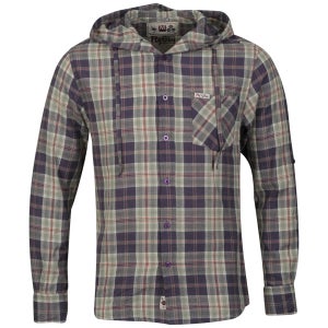 Fly Guy Men's Twenty Two Long Sleeved Hooded Shirt - Purple