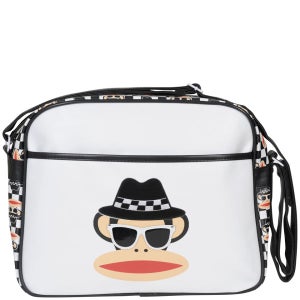 Paul Frank Cap & Sunglasses Collage Messenger Bag - White