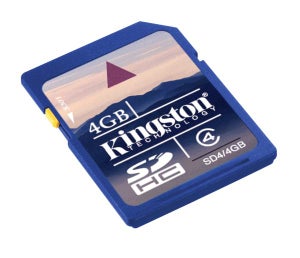 Kingston 4GB SDHC Card - Class 4 (SD4/4GB)