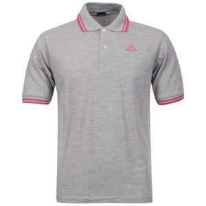 Kappa Men's Lamot Polo - Grey/Fuchsia