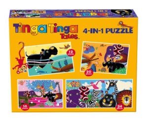Tinga Tinga Tales 4 in 1 Puzzles