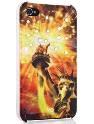 White Diamonds: Liberty Gold iPhone 4 Case 