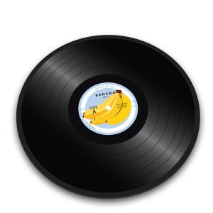 Worktop Saver Chopping Board - Banana Vinyl