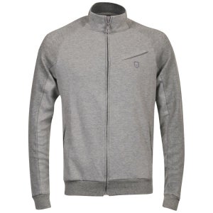 K-Swiss Men's Asym Track Top - Grey Heather