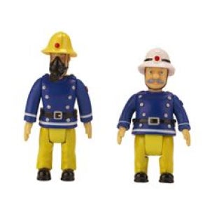 Fireman Sam 2 pack Action Figures Sam and Officer Steele