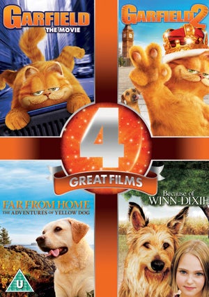 4 Great Films - Garfield / Garfield 2 / Far from Home / Because of Winn Dixie