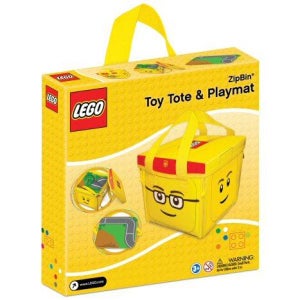 Lego Head Zip Bin