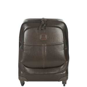 Bric's Life Pelle 55cm 4 Wheel Trolley Case - Dark Brown