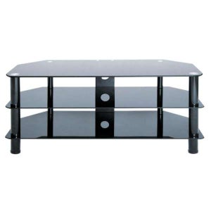LEVV Black TV Stand for up to 50 Inch TVs
