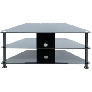 LEVV Black TV Stand for up to 42 Inch TVs