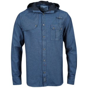 55 Soul Men's Baruch Hooded Shirt - Denim