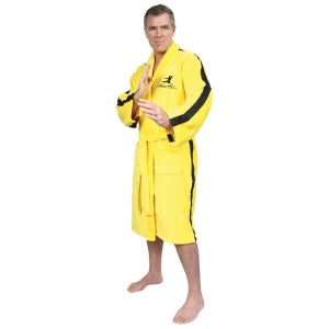 Bruce Lee Towelling Bathrobe - Yellow (One Size)