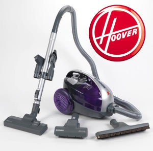 Hoover 2000W Freespace Bagless Cylinder Vacuum Cleaner - Purple