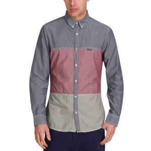 Mas-if Men's Wig Wam Mix Chambray Shirt - Block Colour