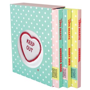 Love Hearts Set of 3 Notebooks: Diary, Address Book and Journal