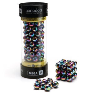 Mega Nanodots Magnetic Constructors Titanium Spectra - 64 Dots