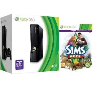 Xbox 360 4GB Arcade Bundle (Includes The Sims 3: Pets)