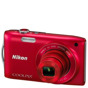 Nikon Coolpix S3200 Compact Digital Camera (16MP, 6x Optical Zoom, 2.7 Inch LCD) - Red - Grade A Refurb