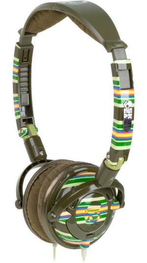 Skullcandy Lowrider Headphones (Brown Stripe)
