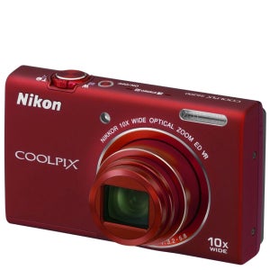 Nikon Coolpix S6200 Compact Digital Camera - Red (16MP, 10x Optical Zoom) 2.7 Inch LCD Refurbished