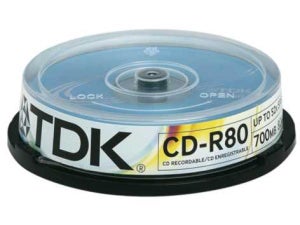 TDK CD-R 52x Speed (10pk) 8OCBA10-20X