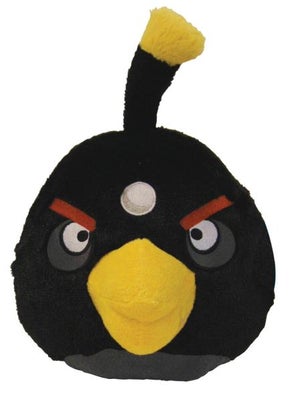 Angry Birds: 5 Inch Plush Black Bird With Sound