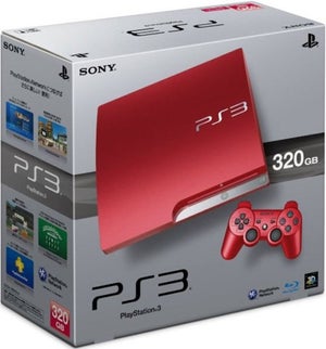 Playstation 3 Slim 320 GB Console: Limited Edition (Scarlet Red)