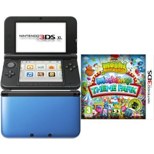 Nintendo 3DS Console (Blue) Bundle Includes: Moshi Monsters: Moshlings Theme Park