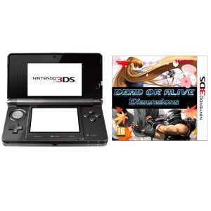 Nintendo 3DS Console (Cosmic Black) Bundle: Includes Dead or Alive: Dimensions