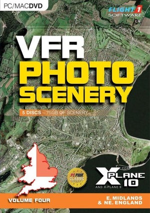 VFR Photographic Scenery Volume 4: East Midlands and North-East England