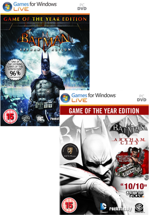 Batman Arkham GOTY Bundle: Includes Arkham City and Arkham Asylum