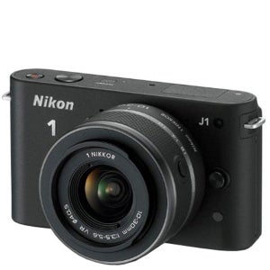 Nikon 1 J1 Compact System Camera with 10-30mm Lens Kit - Black (10.1MP) 3 Inch LCD Refurbished