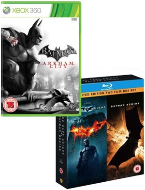 Batman: Arkham City & The Dark Knight / Batman Begins Blu-ray Bundle