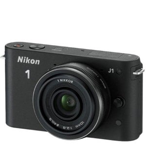 Nikon 1 J1 Compact System Camera with 10mm Lens Kit - Black (10.1MP) 3 Inch LCD