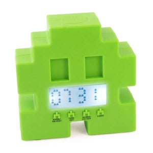Retro Arcade Space Alien Alarm Clock