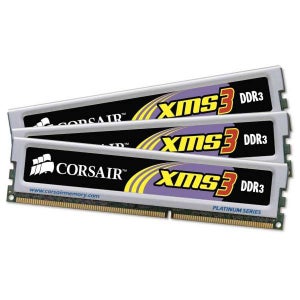 Corsair 6GB DDR3 PC3-12800 CL9 Tri-Channel (TR3X6G1600C9)
