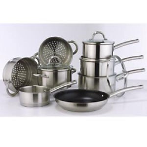 Gino D'Acampo 8 Piece Essentia Pan Set