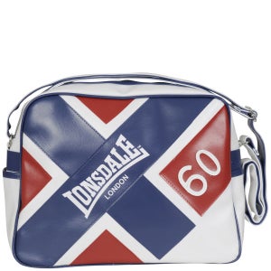 Lonsdale Union Jack Messenger Bag - White