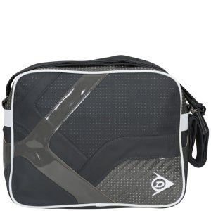 Dunlop Logo Front Messenger Bag - Grey/White