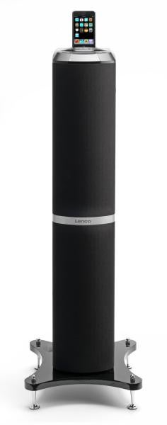 Lenco Tower 1 Speaker with iPod Docking Tower (Black)