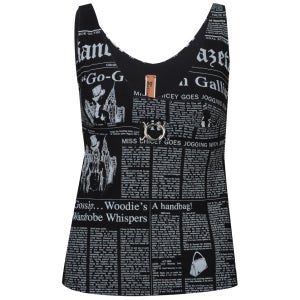 John Galliano Women's Newspaper Print Vest - Black