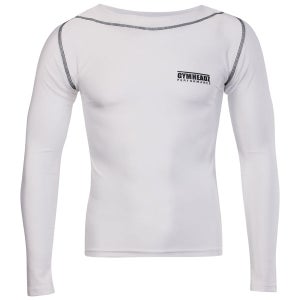Gymheadz Men's Performance Skin Range Long Sleeve T-Shirt White