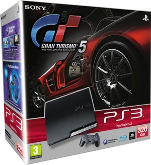 Sony Playstation 3 Slim Console (320 GB) Bundle (Includes Gran Turismo 5) 