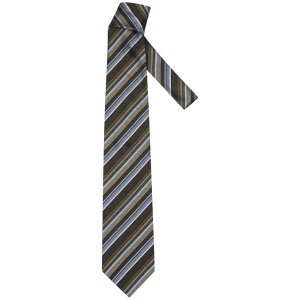 Gianfranco Ferre Men's Designer Silk Tie - Cream/Brown