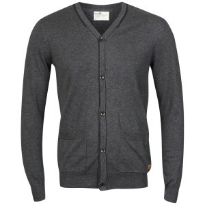 Boxfresh Men's Gade 14 Gauge Summer Cardigan - Charcoal