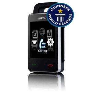 sWap Nova: World's Smallest Mobile Phone - Black