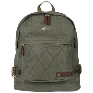 Boxfresh Waxed Canvas Woodman Quilted Backpack - Green
